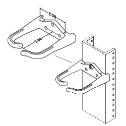 Chatsworth Products 11125 Channel-Mounted Distribution Ring, White