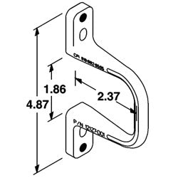 Chatsworth Products 12127 2" Closed Composite Distribution Rings