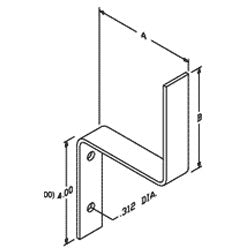 Chatsworth Products 10900-500 Type B 6" x Wall Cable Support Bracket