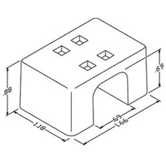 Chatsworth Products 17000 Medium Sized Mag-Clips with Holes