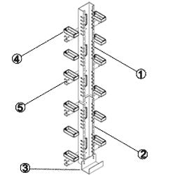 Chatsworth Products 11483 110D 19" Block Mounting Panels