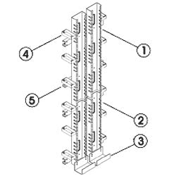 Chatsworth Products 11453 110D 23" Block Mounting Panels