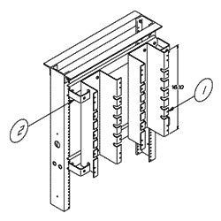 Chatsworth Products 11589 Small 110D 19" Block Mounting Panels
