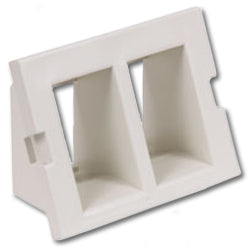 Hubbell IM2IA15OW Infin-e-Station Keystone - 2 Port/Recessed