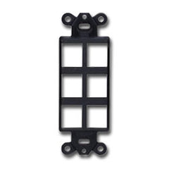 Hubbell ISF6 ISF StyleLine Outlet Frame - 6 Ports (Package of 25)