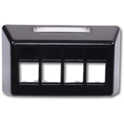 Hubbell FP4BBK Infin-e-Station Furniture Box - 4 Port