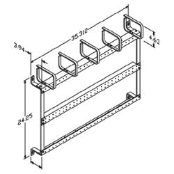 Chatsworth Products 11177 66 Block 19" Mounting Brackets