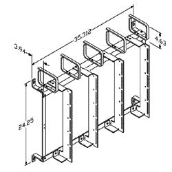 Chatsworth Products 11448 19" Protector Brackets