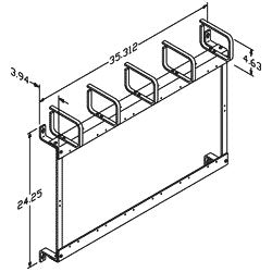 Chatsworth Products 11423 Krone Block Mounting Brackets