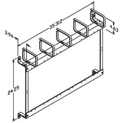 Chatsworth Products 11423 Krone Block Mounting Brackets