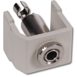 Hubbell SF35SJ Snap Fit Connector, 3.5mm Solder Mini Stereo Jack