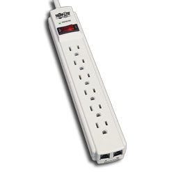 Tripp Lite TLP604TEL 6 AC Outlet General Purpose Surge, Spike and Line Noise Suppressor with Modem/Fax Protection