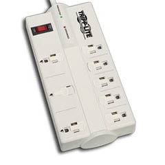 Tripp Lite TLP808 8 AC Outlet Surge, Spike, and Line Noise Suppressor with Transformer Outlets