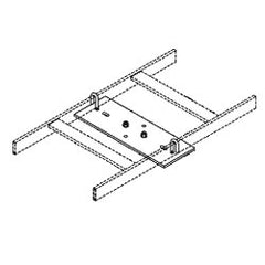 Chatsworth Products 10595 3" Channel Rack-To-Runway Mounting Plate