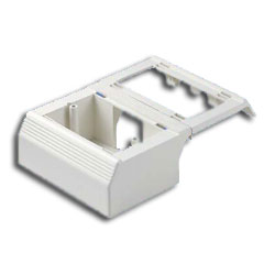 Panduit® T70WC2IW Workstation Outlet Center Offset Box, Package of 10