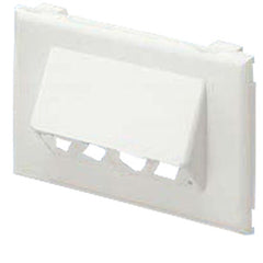 Panduit® T70FH4IW Snap-On Horizontal Sloped Communications Faceplate - 4 Modules