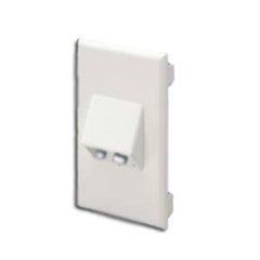 Panduit® T70FV2IW Snap-On Vertical Sloped Communications Faceplate - Pack of 10