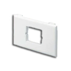 Panduit® T70BH1IW Snap-On Horizontal Communication Faceplate