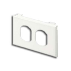 Panduit® T70PIW Snap-On Single Gang 106 Duplex Electrical/Communication Faceplate