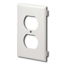Panduit® T70PSIW Single Gang 106 Duplex Communication Faceplate