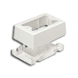 Panduit® JBX3510IW-A Single Gang Two-Piece Snap Together Outlet Box