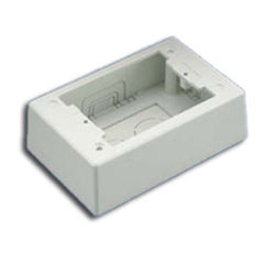 Panduit® JBP1IW Single Gang Two-Piece Screw Together Outlet Box