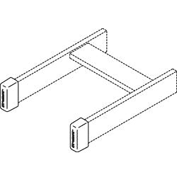 Chatsworth Products 10757-001 Protective End Caps, Cable Runway for 2" x 3/8" Auxiliary Bar