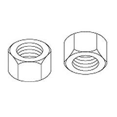 Chatsworth Products 20142 Gold Hex Nuts