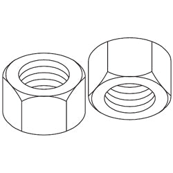 Chatsworth Products 20017 Zinc Plated Hex Nuts
