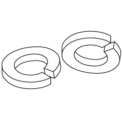 Chatsworth Products 20141 5/16", 3/8", or 1/2" Size Gold Split Lock Washer