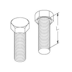 Chatsworth Products 20290 Zinc Plated Hex Cap Bolts