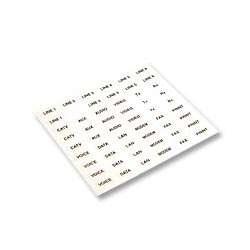 ICC IC107LBL01 Text ID Labels