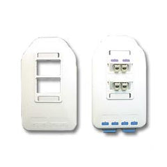 ICC IC108WBS Multi-Media Outlet - 2-Port Single Gang