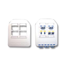 ICC IC108WBD Multi-Media Outlet - 7-Port Double Gang