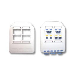 ICC IC108WBD Multi-Media Outlet - 7-Port Double Gang