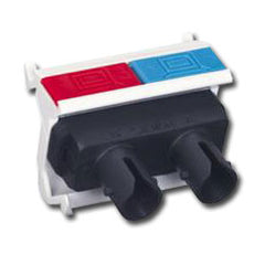 Siemon MX-S2-02 MAX Fiber Adapter Angled Module with 1 Duplex ST (2 Fibers) (Package of 20)
