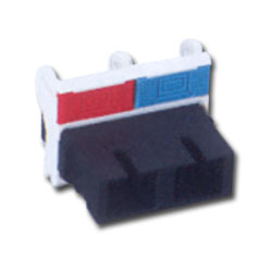 Siemon MX-F-SC-02 MAX Fiber Adapter Flat Module with 1 Duplex SC (2 Fibers)