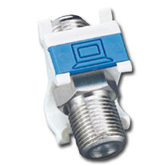 Siemon MX-FA-02 Coax MAX Angled Module with 1 F-Type Adapter