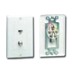 Leviton 40959 Decora Style TV Phone Combination Wall Jack
