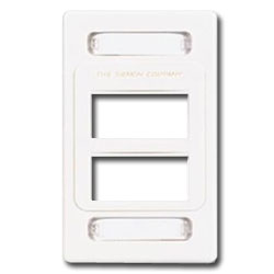 Siemon MX-FP-S-06-02 Single Gang Faceplate for 6 MAX Modules