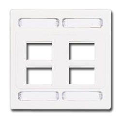 Siemon MX-FP-D-08-02 Double Gang Faceplate for 8 MAX Modules