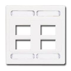 Siemon MX-FP-D-08-02 Double Gang Faceplate for 8 MAX Modules