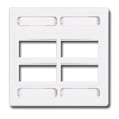 Siemon MX-FP-D-12-02 Double Gang Faceplate for 12 MAX Modules, Pack of 200