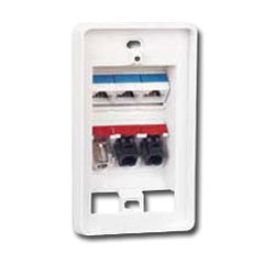 Siemon MX-TFP-S-06-02 Tamper-Proof MAX Faceplate for 6 Modules