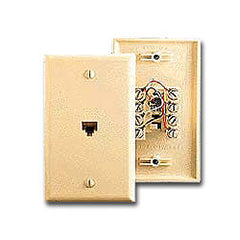 Leviton 40549 Type 625B4 Modular Wall Jack - Midway Plate