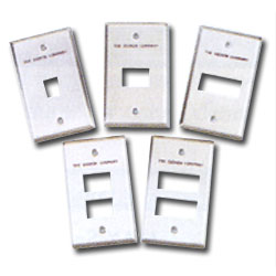 Siemon MX-FP-S-01-SS Single Gang Stainless Steel Faceplate for MAX Modules
