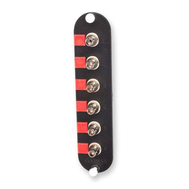 Corning CCH-CP06-25T CCH Connector Panel with 6 Threaded Bulkhead ST Compatible Multimode