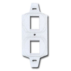 Siemon MX-E2F-02 Duplex Mounting Frame - 2 Flat MAX Modules