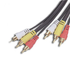 Leviton C5856-GO 6 Foot Stereo Dubbing Cable, Gold Plated