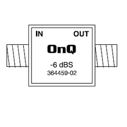Legrand - On-Q 364459-02 6 dB Attenuator with DC Block